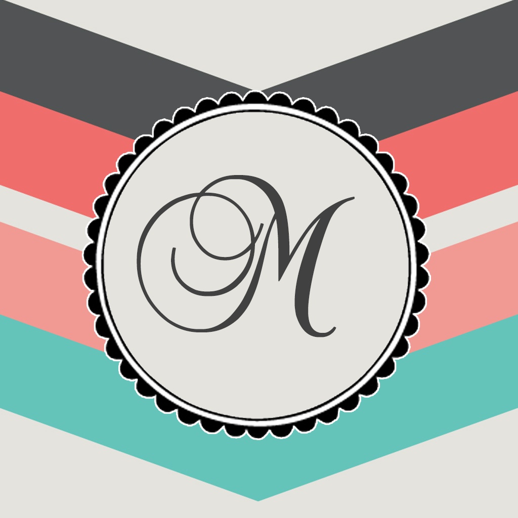 Downloadable monogram wallpaper